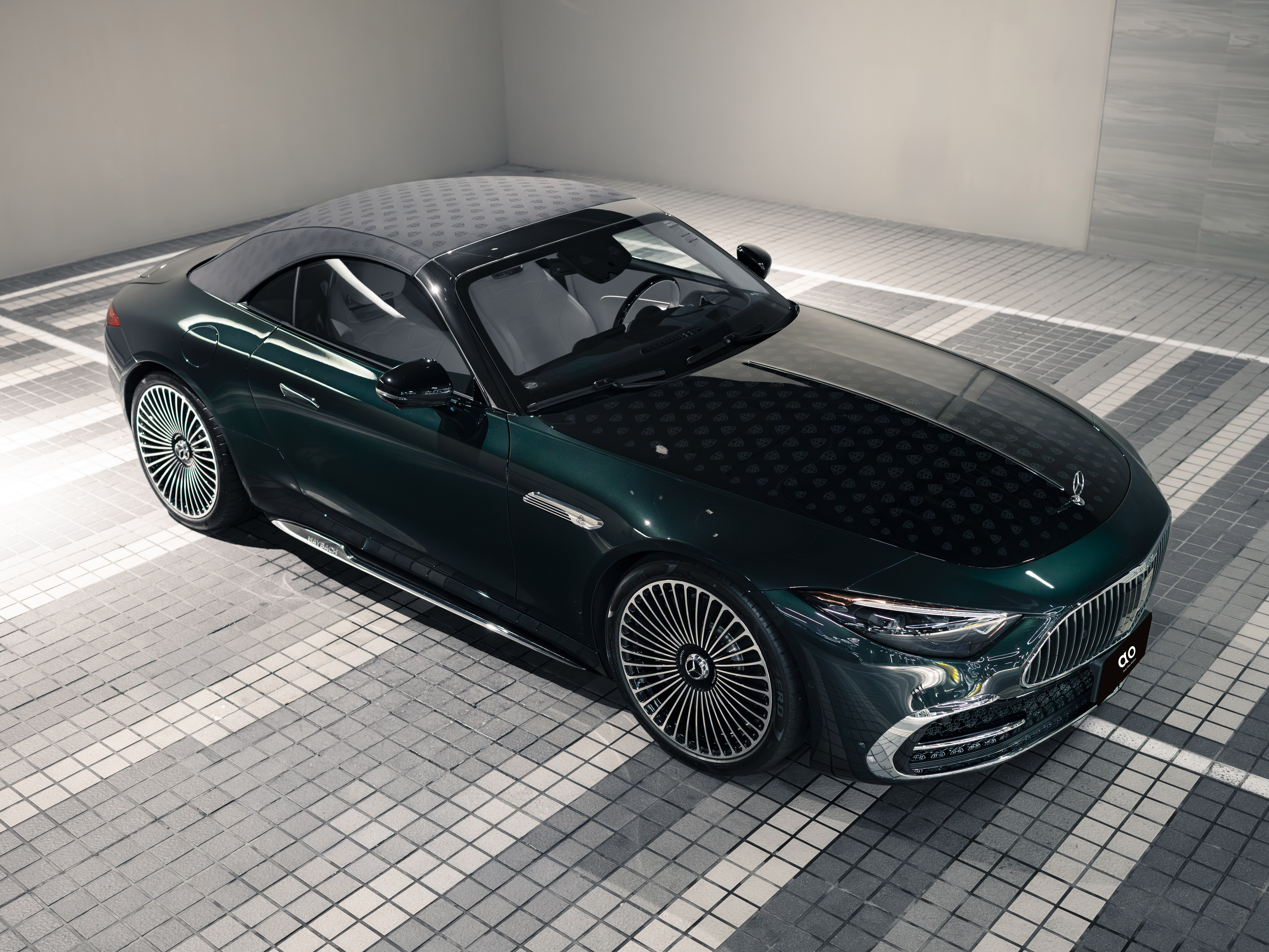 Mercedes-Maybach SL 680 俯視有頂