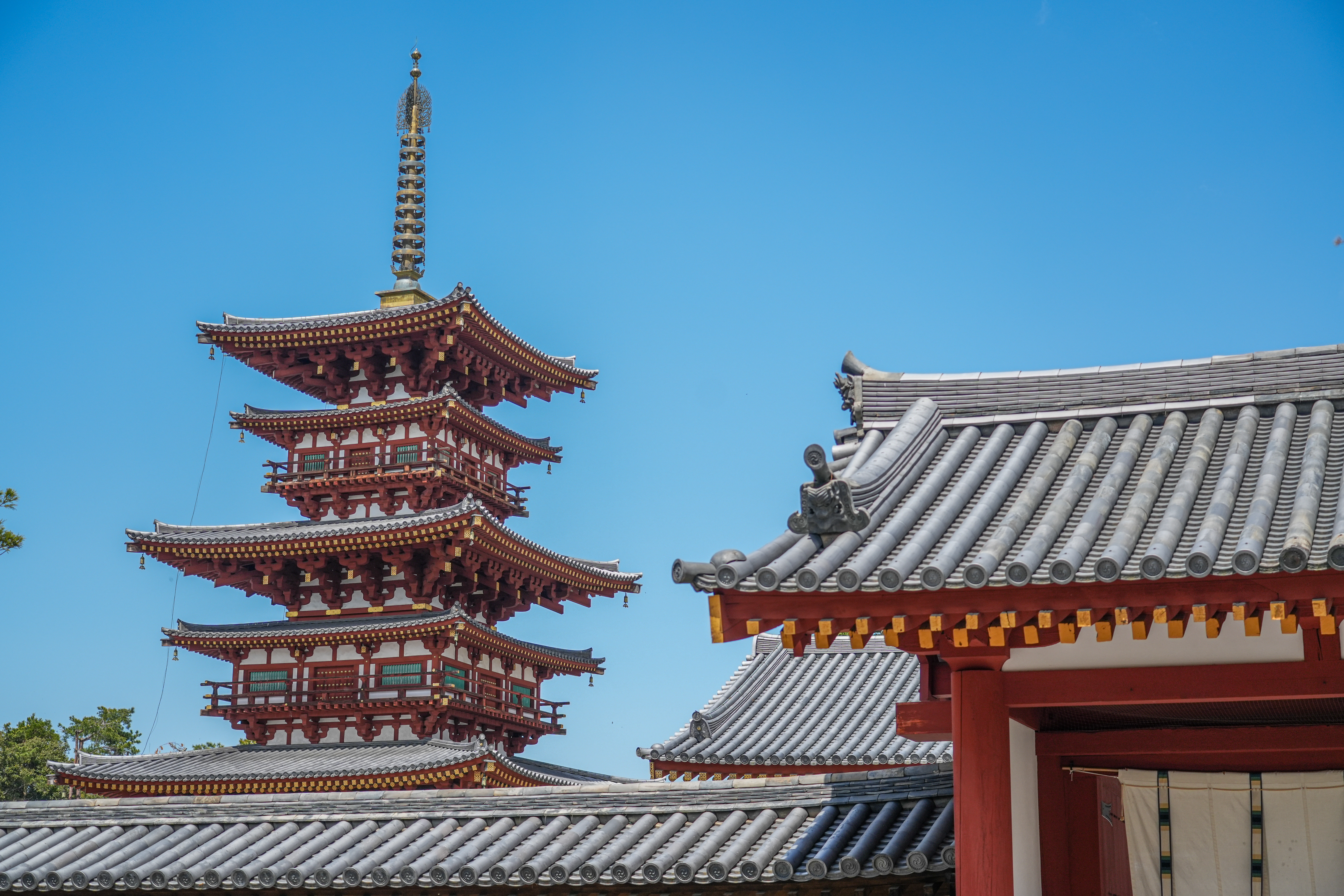 藥師寺五重塔與屋簷細節